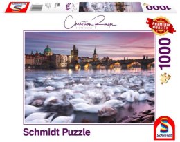 Premium Quality Puzzle 1000 pieces Christian Ringer Prague swans