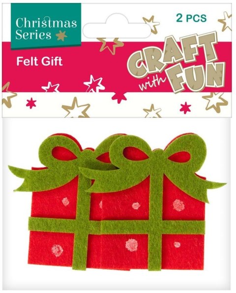 CHRISTMAS DECORATION FELT GIFT 2 PCS. CRAFT WITH FUN 383944