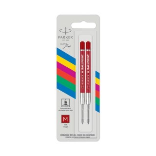 PARKER PEN REFILL RED 0.7 BLISTER OF 2 2166545