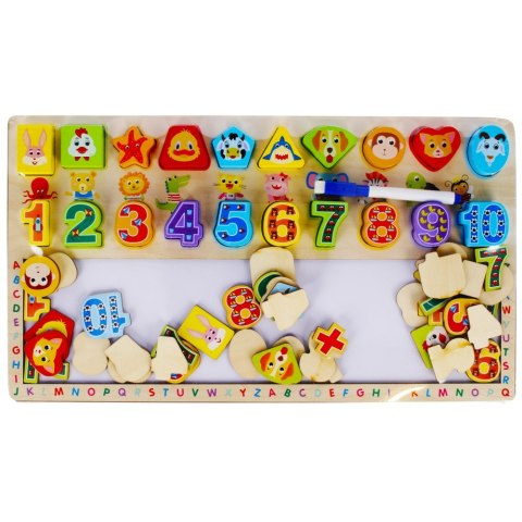 EDUCATIONAL WOODEN BOARD 3IN1 MEGA CREATIVE 482320