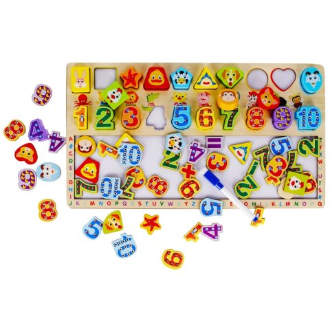 EDUCATIONAL WOODEN BOARD 3IN1 MEGA CREATIVE 482320