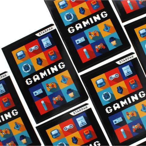 NOTEBOOK A5 16 SHEETS GRID GAMING STARPAK 479732