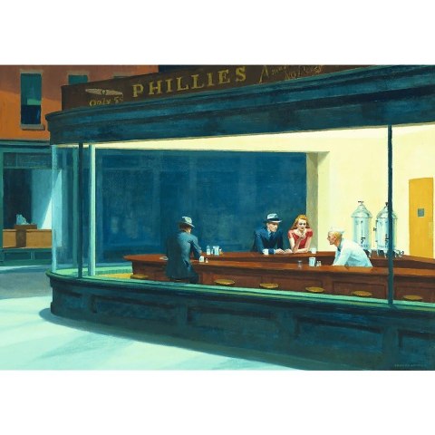 Puzzle 1000 pieces Art Collection Night by Edward Hopper