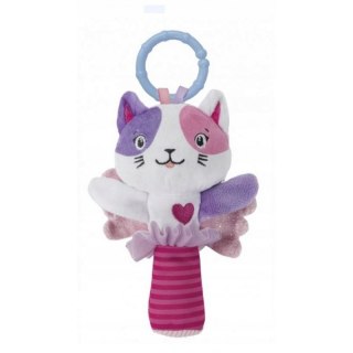 RATTLE PLUSH CAT 18X25 B/C CLEMENTONI 17828 CLM CLEMENTONI