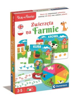 EDUCATIONAL GAME FARM ANIMALS 3-5 YEARS OLD PUD CLEMENTONI 50768 CLM CLEMENTONI