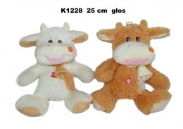 SOFT TOY COW WITH VOICE 25CM SITTING SA SUN-DAY