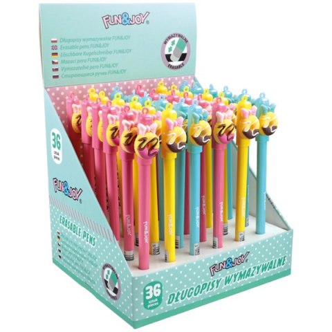 ERASABLE PEN DONUT DISPLAY 36 PCS. FUN&JOY