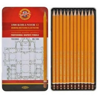 PENCIL IN A METAL BOX HB-H10 KOH-I-NOOR 1502/2PCS