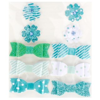 DECORATIVE FABRIC SELF-ADHESIVE EMBELLISHMENT BOWS/FLOWERS CELADINA CRAFT WITH FUN 463868