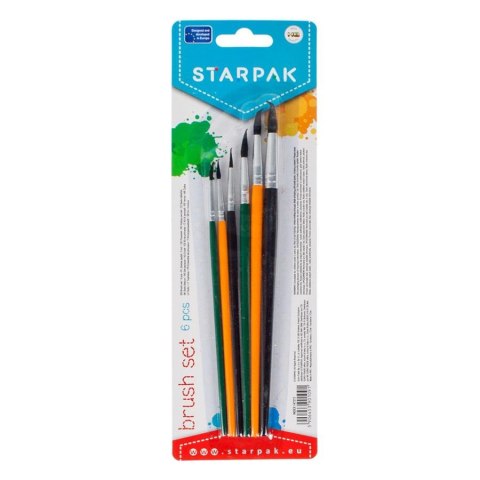 SCHOOL BRUSHES 6 PCS STARPAK 147273