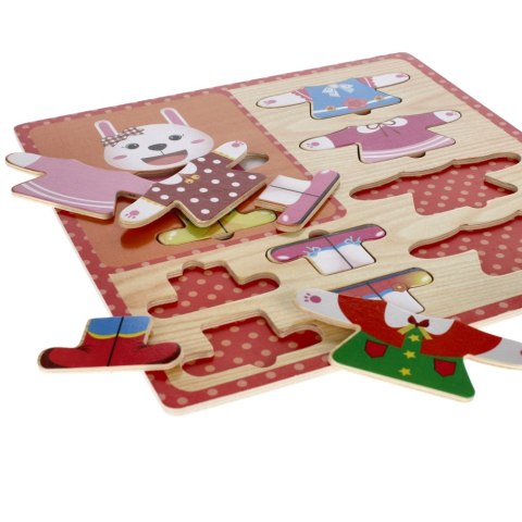 WOODEN PUZZLE 10 PIECES CLOTHES MEGA CREATIVE 459790