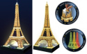 The Eiffel Tower at night. 3D Puzzle