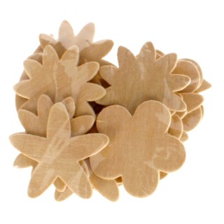 DECORATIVE ORNAMENT WOODEN FLOWERS CRAFT WITH FUN 304032