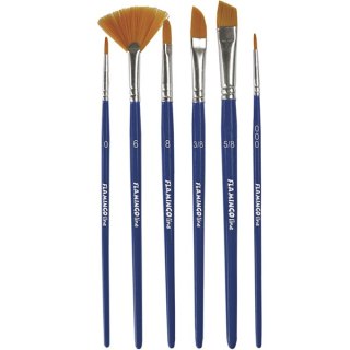 ART COLLECTION BRUSHES 6 PCS. FLAMINGO LINE PA-05