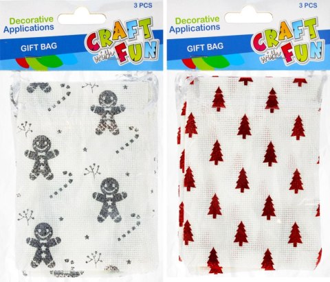 GIFT BAG FABRIC MIX PATTERNS CRAFT WITH FUN 463616