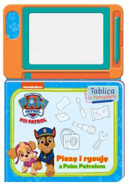 Blackboard with ideas. I'm writing and drawing with PAW Patrol! PAW Patrol