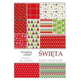 CHRISTMAS PATTERN A4 15 SHEETS 85G 30 HAPPY COLOR 3808