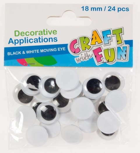 DECORATIVE EYES 18MM CRAFT WITH FUN 290507