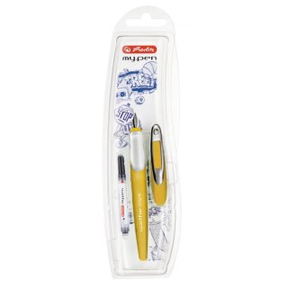 PEN W MY PEN M MUSTARD/WHITE WB HERLITZ 50041251