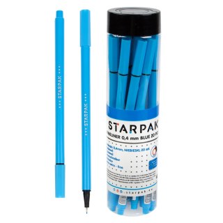 ROUND FINE PEN 0.4 BLUE IN TUBE STARPAK 433042