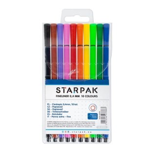 10 COLORS ROUND 0.4 MM STARPAK 426501