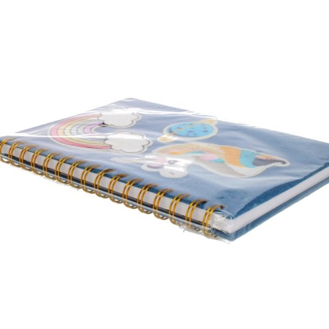 SPIRAL NOTEBOOK JEANS UNICORN STARPAK 453590