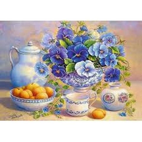 PUZZLE 1000 PIECES BLUE TREFL BOUQUET 10466 TR