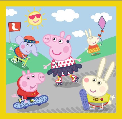 PUZZLE 3IN1 PEPPA TREFL HAPPY DAY 34849 TR