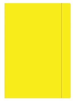 FILE WITH ERASER PAPER A4 YELLOW FLUO INTERPRINT 213143
