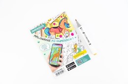RAWMARK Animals interactive coloring book 15 sheets combined with the AR BOX mobile application