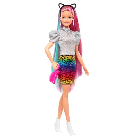 BRB COLORFUL LEOPARD HAIRSTYLE DOLL GRN81 WB6W