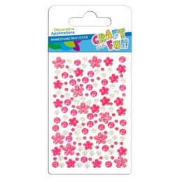 DECORATIVE EMBELLISHMENTS SELF-ADHESIVE CRYSTALS FLOWERS CRAFT WITH FUN 382481