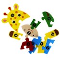 Jigsaw Puzzle WOODEN GIRAFFE 10 PIECES MEGA CREATIVE 474357