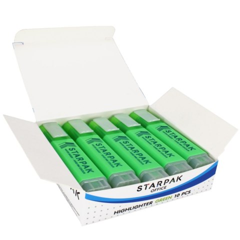 HIGHLIGHTER GREEN 10 PCS STARPAK 230983