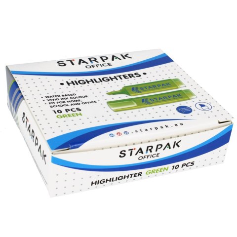 HIGHLIGHTER GREEN 10 PCS STARPAK 230983