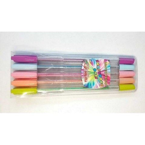 GEL PEN 5 COLORS FLUO GLITTER GZ-031 RYSTOR 426-526