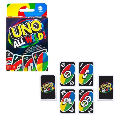 MATTEL UNO ALL WILD GAME WILD CARDS HHL33 PUD12