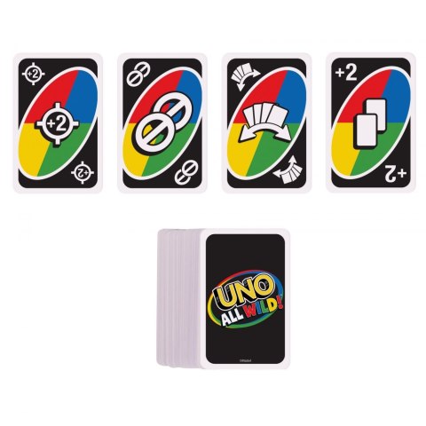 MATTEL UNO ALL WILD GAME WILD CARDS HHL33 PUD12