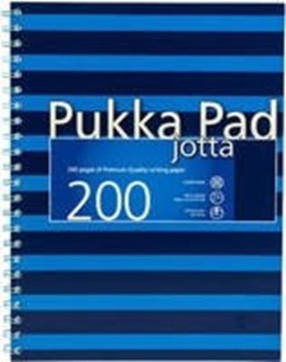 BOOKLEET A4 100 SHEETS GRID BIND PVC NEON BLUE PUKKA 8471-NEO