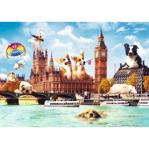 PUZZLE 1000 PIECES DOGS IN LONDON TREFL 10596 TR