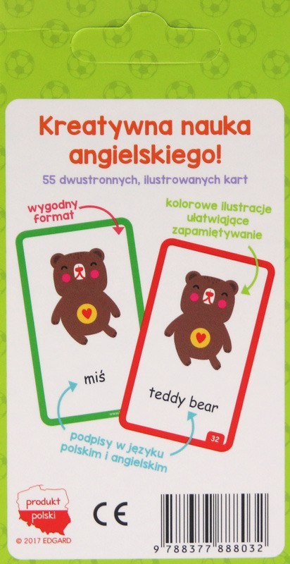 Educational cards - English. The most important words