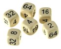Doubling dice 16 mm (Backgammon) - 6 pcs. (HG)