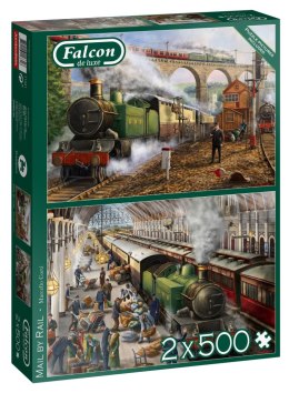 Puzzle 2 x 500 pieces FALCON Rail mail transport