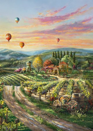 PQ Puzzle 1000 pcs. THOMAS KINKADE A vineyard in the valley