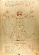 1000 piece puzzles The Vitruvian Man, Leonardo da Vinci