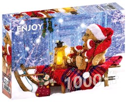 1000 piece puzzles Teddy bears with Santa hats