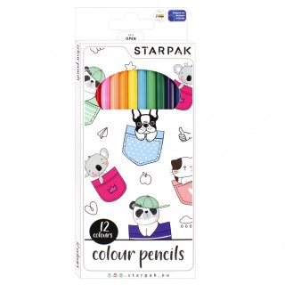 PENCILS 12 COLORS MINIS STARPAK 490904