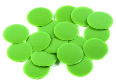 LARGE tokens (fleas) - green - pack of 100