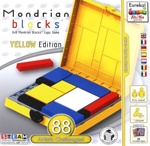 Ah!Ha - Mondrian Block (yellow) - puzzle game