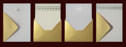 A5 envelopes | 3 envelopes and 3 embossed cards